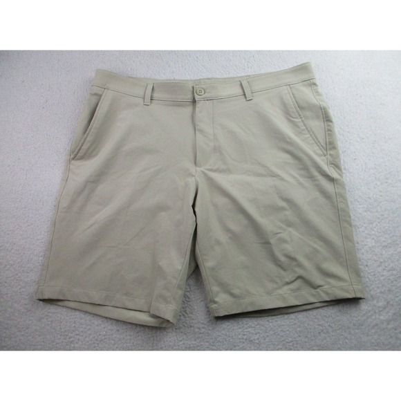 Under Armour Golf Shorts Mens 40 Beige Chino Performance Casual‎ Outdoor - Picture 1 of 10